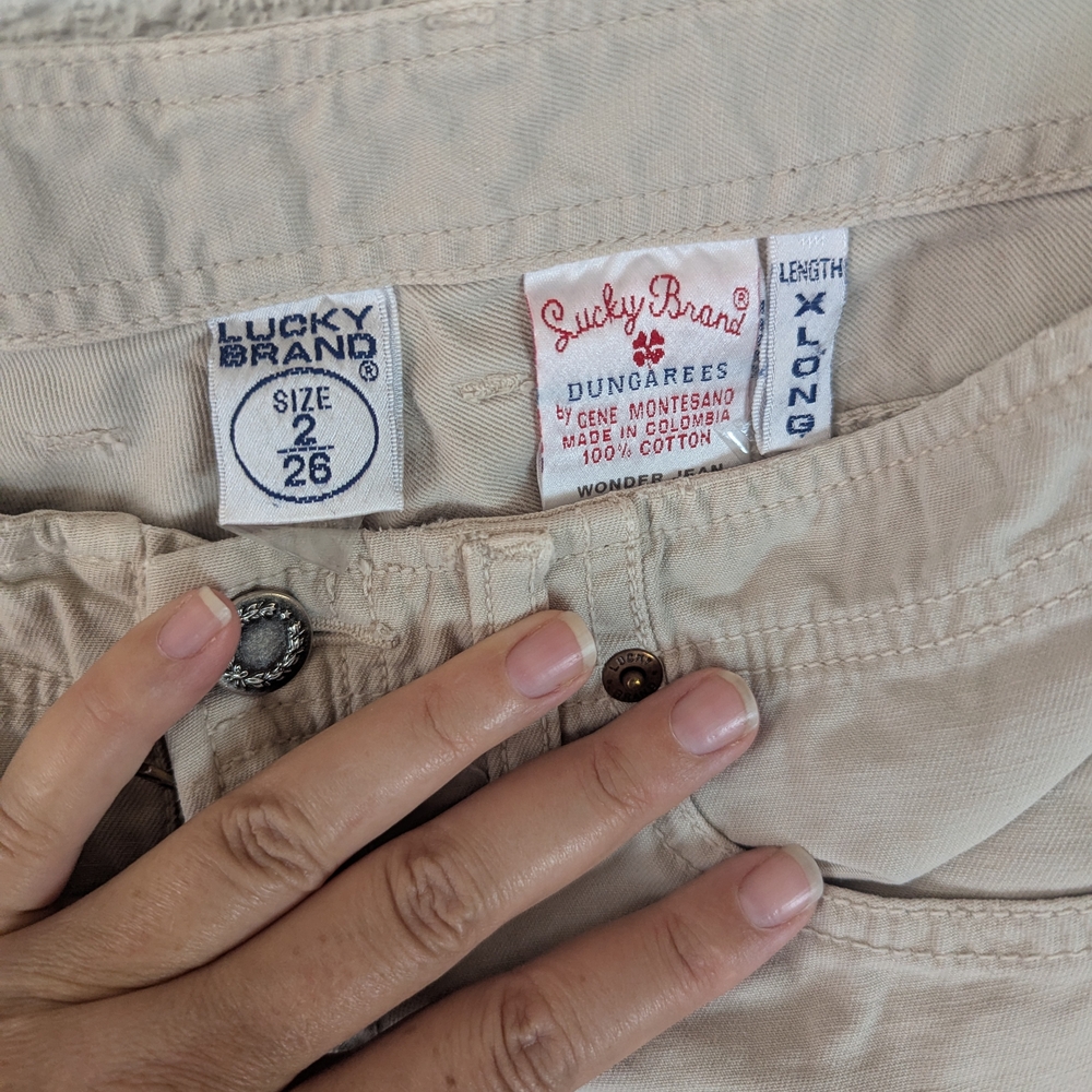 Lucky Brand Light Tan Dungarees